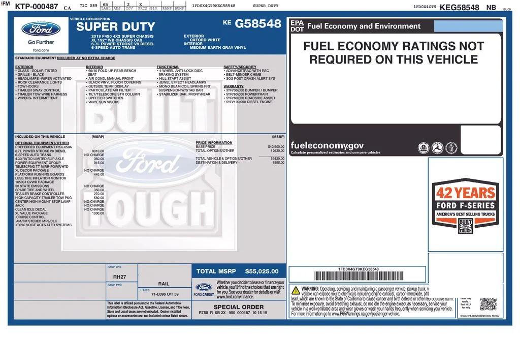 ford f-450 super duty chassis cab 2019 1FD0X4GT9KEG58548 image ford f-450 super duty chassis cab 2019 1FD0X4GT9KEG58548 image